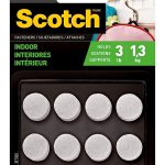Scotch Multi-Purpose Hook and Loop Fasteners, 1 Roll, White, For Indoor Use, 3/4 in x 15 ft